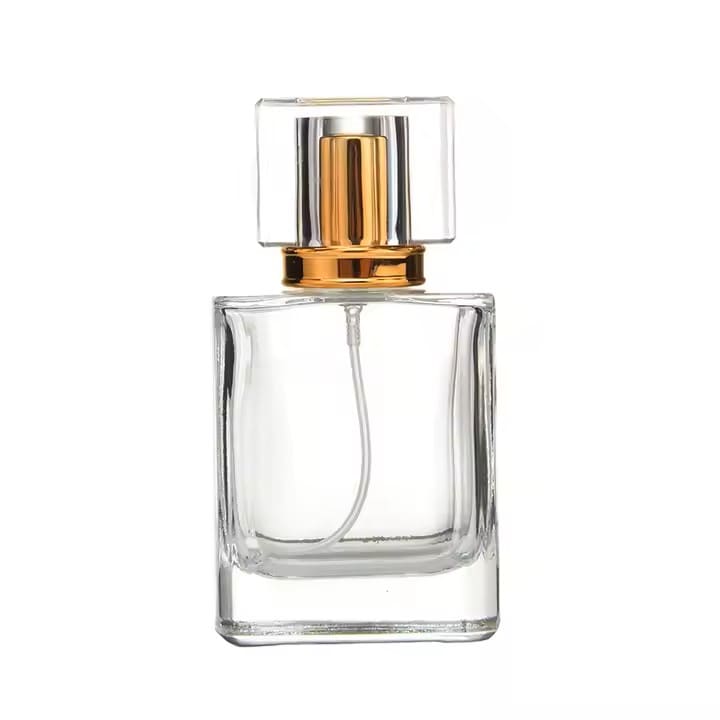 Bouteille de Parfum Luxe en Verre Transparent, Rechargeable – Image 4