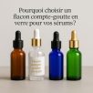 Pourquoi choisir un flacon compte-goutte en verre pour vos sérums emballage cosmetique maroc