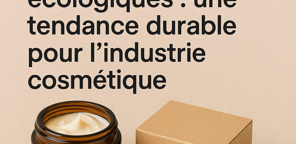 Les emballages écologiques : une tendance durable pour l’industrie cosmétique